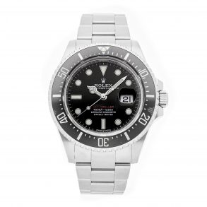 Herren Edelstahl Round Fake Rolex Sea-Dweller 4000 126600 Schwarz