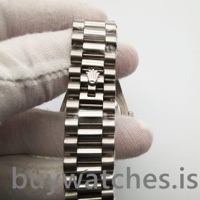 Rolex Day-date 118346 Silbergrau 36 mm Diamonds Automatikuhr