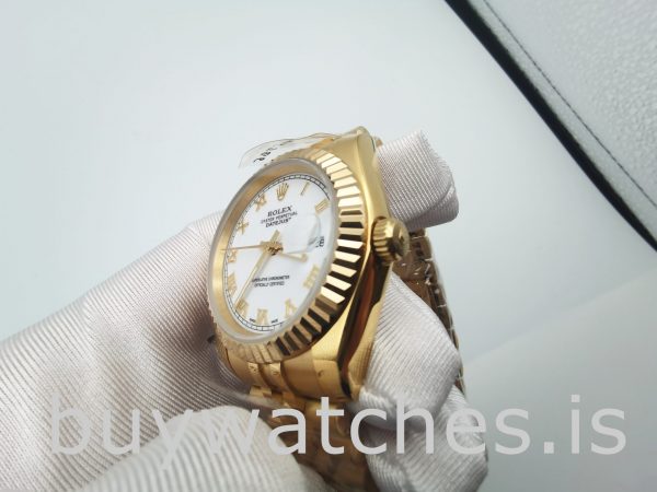 Rolex Datejust 126333 Herren 41 mm Edelstahl Weiß Automatikuhr