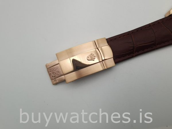 Rolex Sky-Dweller 326135 Leder Schokolade Zifferblatt 42mm Automatikuhr